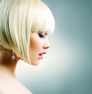Beautiful Model with Short Blond hair